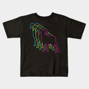 Goat 80s Neon Kids T-Shirt